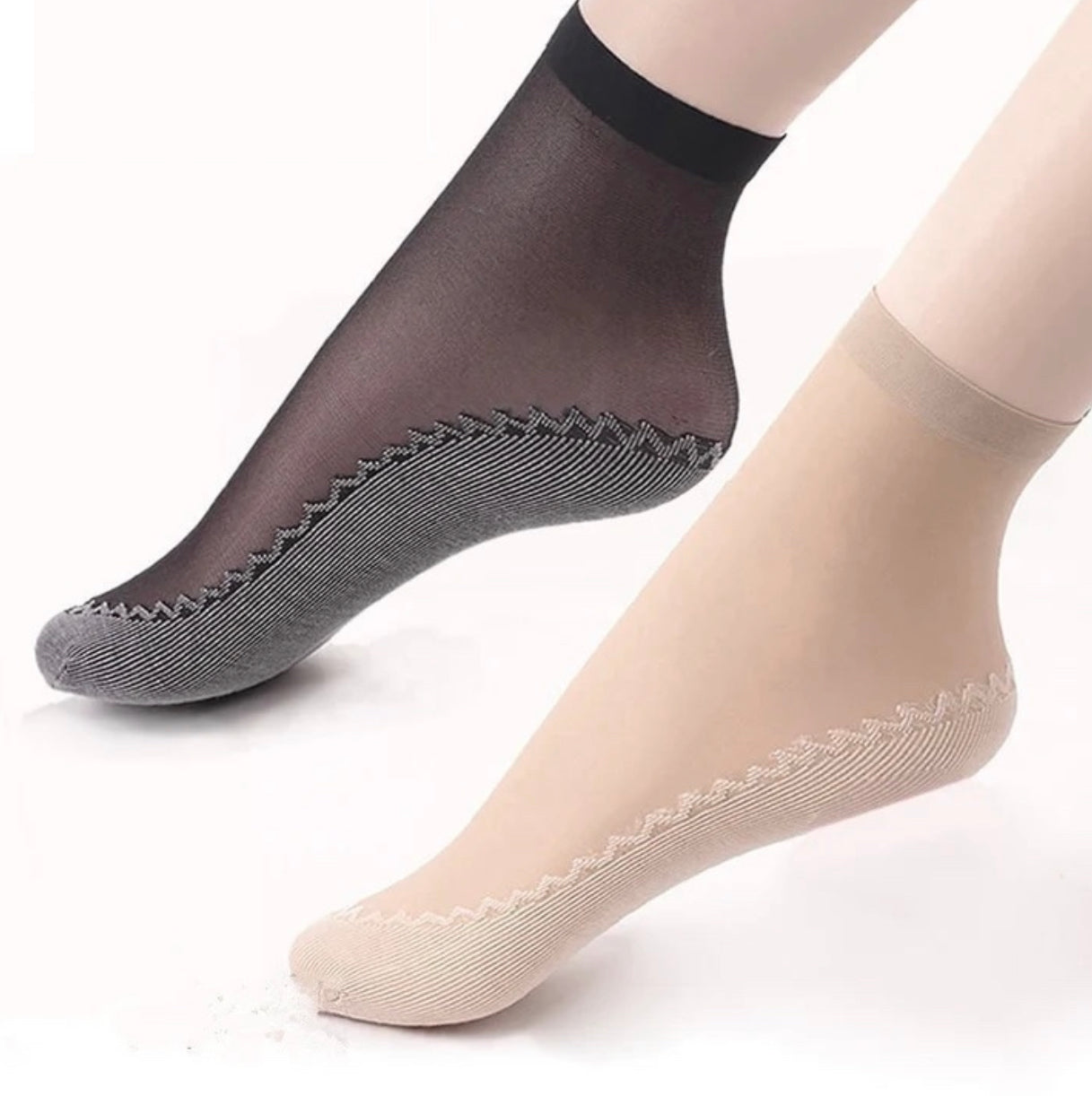 10 Paar seidige rutschfeste Baumwollsocken für Damen
