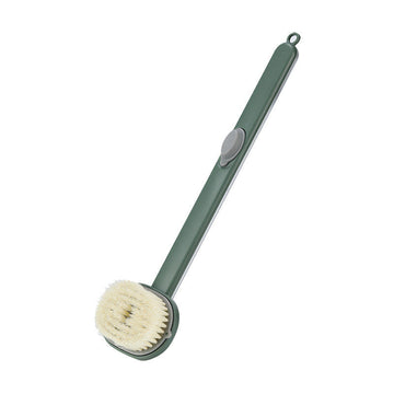 Ergonomische Duschbürste mit langem Griff und Behälter