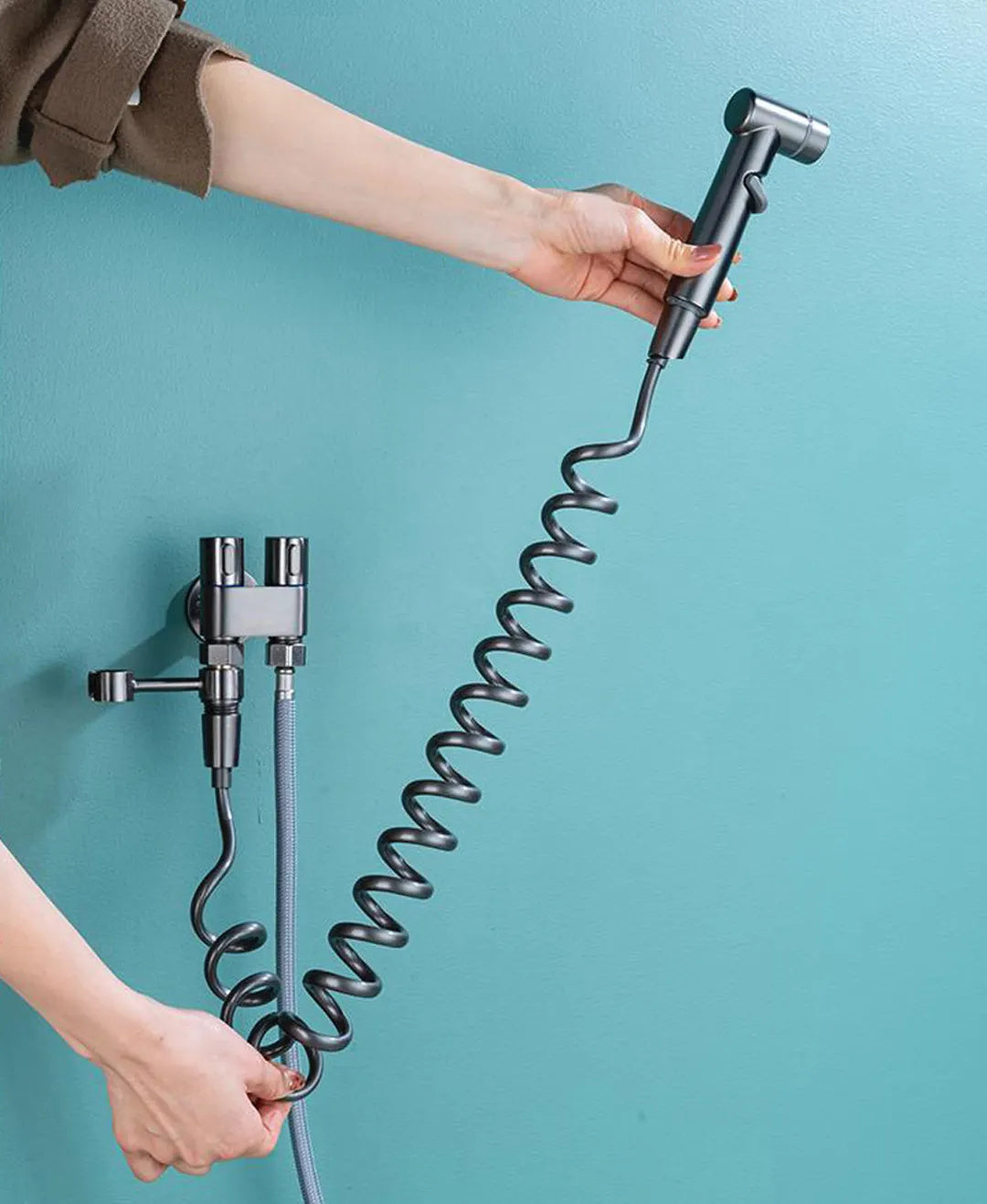 Komplettset Hygienedusche mit Abzweig für Spülkasten