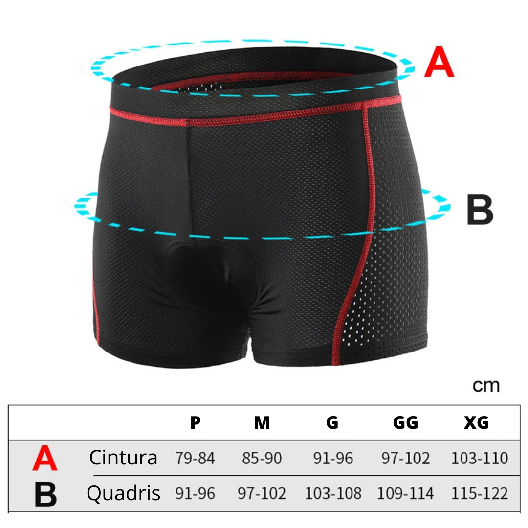 Radlerhose mit 5D-Gelpolster