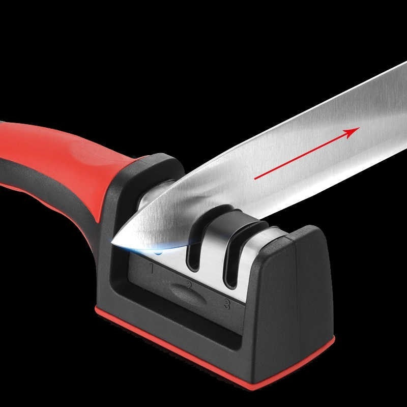 3-in-1 Profi-Messerschärfer aus Stahl
