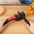 3-in-1 Profi-Messerschärfer aus Stahl