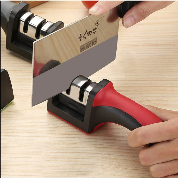 3-in-1 Profi-Messerschärfer aus Stahl