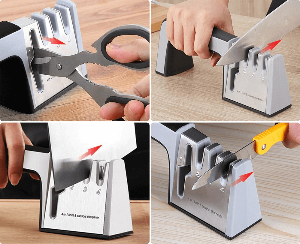 Multifunktionaler Messerschärfer 4 in 1