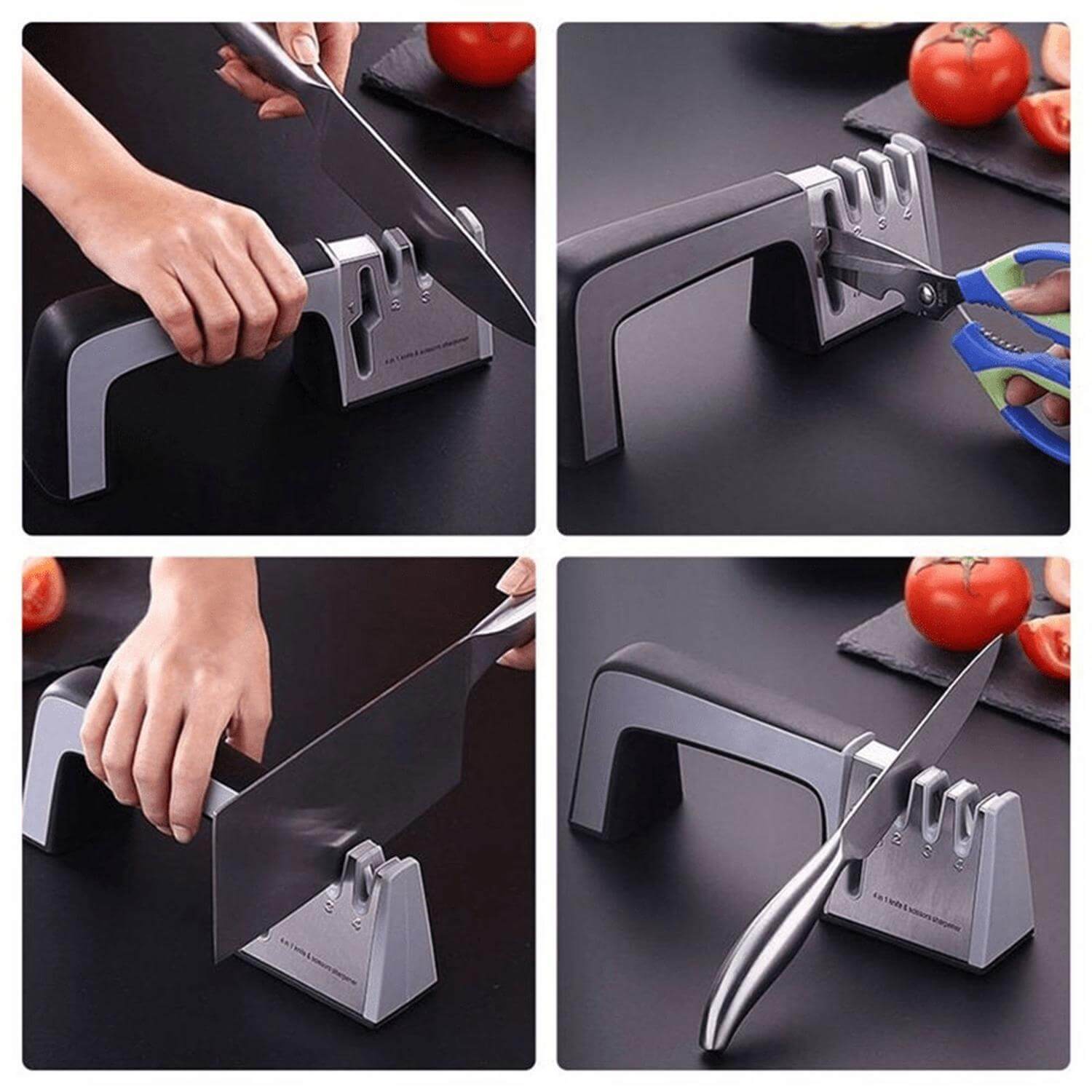 Multifunktionaler Messerschärfer 4 in 1