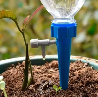Automatic Plant Watering Device Compatible with PET Bottles