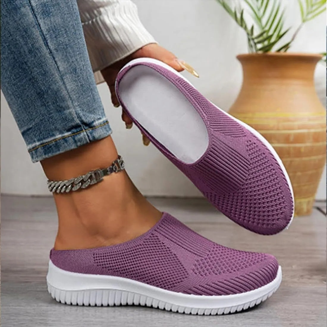 Anatomische Damen-Sneaker aus atmungsaktivem Mesh