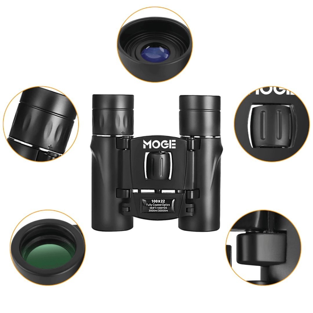 Professionelles HD-Fernglas 100x22 - Bis zu 30.000 Meter Entfernung
