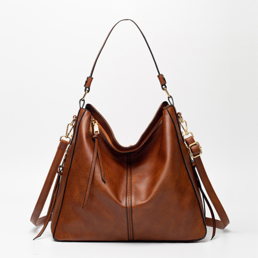 Vielseitige wasserdichte Damenhandtasche aus Leder - AquaLeather
