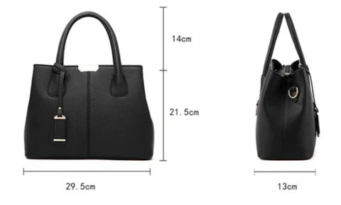 Damen-Schultertasche aus Leder - LuxeShoulder