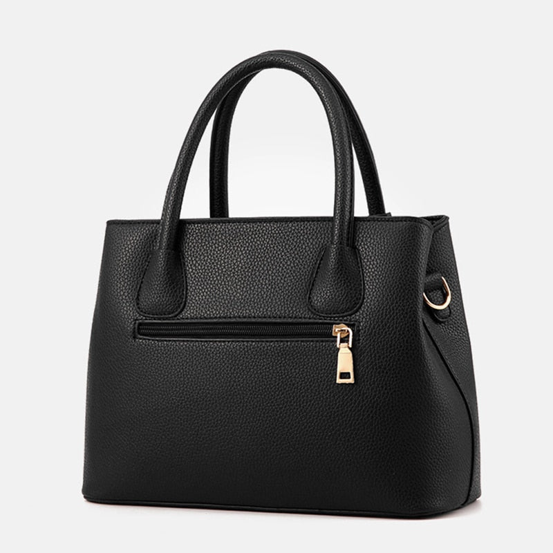 Damen-Schultertasche aus Leder - LuxeShoulder