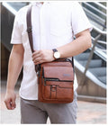 Herren-Ledertasche Jеер + Leder-Geldbörse Gratis