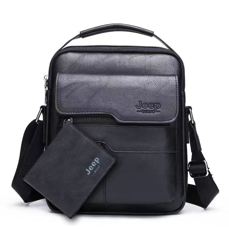 Herren-Ledertasche Jеер + Leder-Geldbörse Gratis