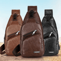 Unisex Umhängetasche aus Leder