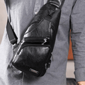 Unisex Umhängetasche aus Leder