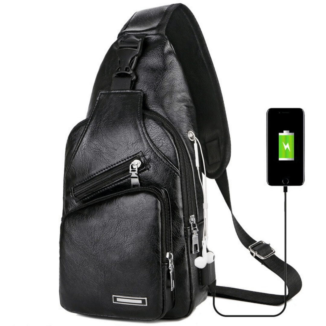 Unisex Umhängetasche aus Leder
