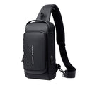 Anti-Diebstahl-Schultertasche mit USB-Ladeanschluss