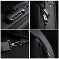 Anti-Diebstahl-Schultertasche mit USB-Ladeanschluss
