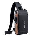 Anti-Diebstahl-Schultertasche mit USB-Ladeanschluss
