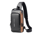 Anti-Diebstahl-Schultertasche mit USB-Ladeanschluss