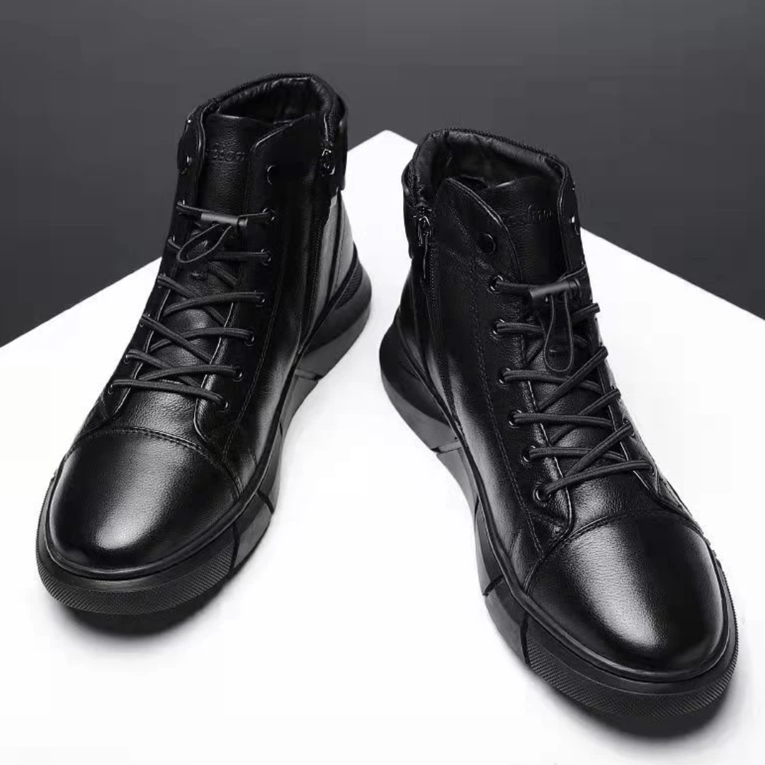 Herren-Kampfstiefel aus Leder - UrbanStyle