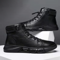 Herren-Kampfstiefel aus Leder - UrbanStyle