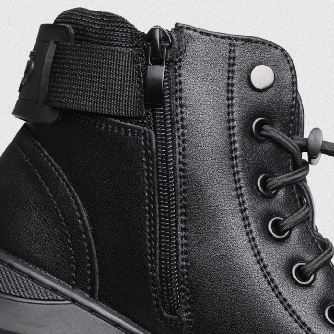 Herren-Kampfstiefel aus Leder - UrbanStyle