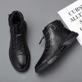 Herren-Kampfstiefel aus Leder - UrbanStyle