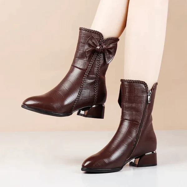 Samtiger Damenstiefel für den Winter - Winter Soft