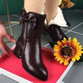 Samtiger Damenstiefel für den Winter - Winter Soft
