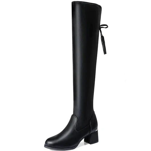 Damen-Stiefel mit hohem Schaft aus Ökoleder - Lady Conforty
