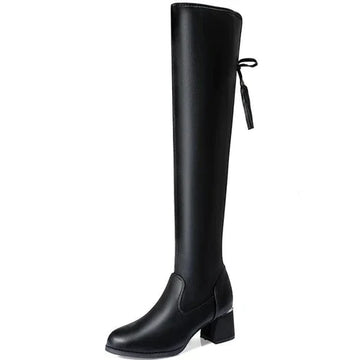 Damen-Stiefel mit hohem Schaft aus Ökoleder - Lady Conforty