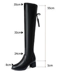 Damen-Stiefel mit hohem Schaft aus Ökoleder - Lady Conforty