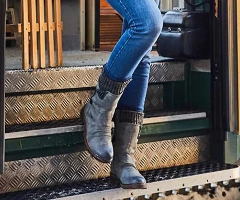 Damen-Winterstiefel mit Absatz - WinterStep