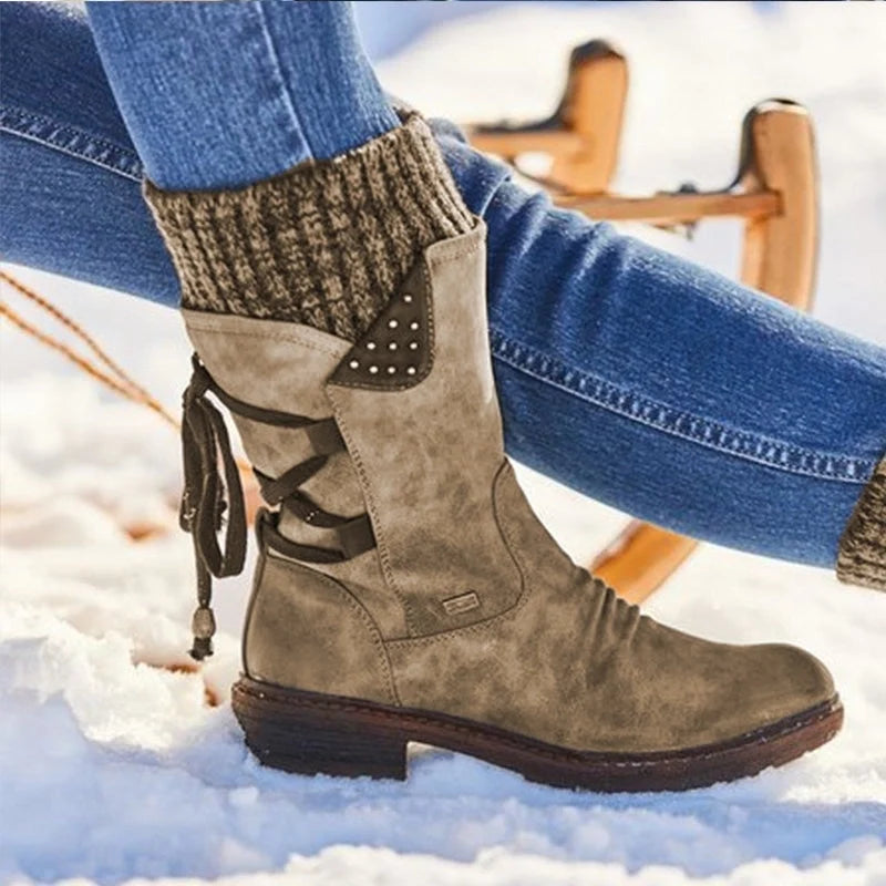 Damen-Winterstiefel mit Absatz - WinterStep