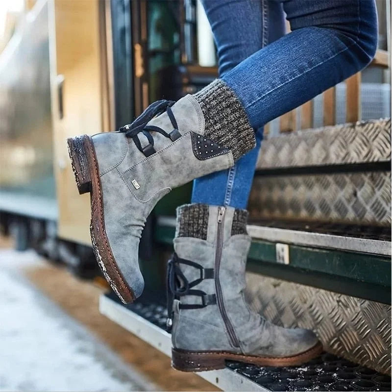 Damen-Winterstiefel mit Absatz - WinterStep