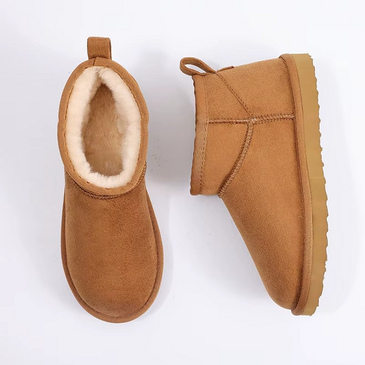 Klassische Winterstiefel für Damen mit plüschgefütterter Innenseite