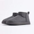 Damen-Winterstiefel mit Plüschfutter und niedrigem Schaft