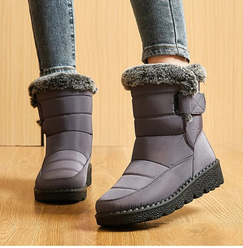 Wasserdichte Mid-Top-Winterstiefel für Damen