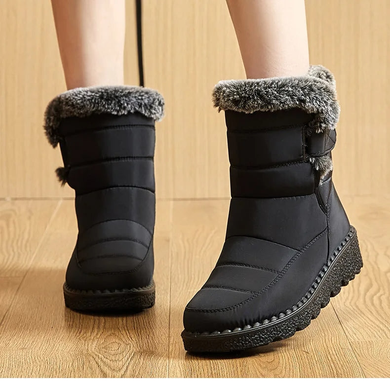 Wasserdichte Mid-Top-Winterstiefel für Damen