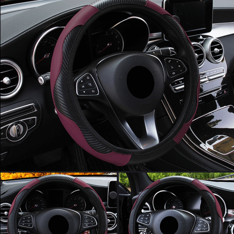 Universelle Lenkradhülle aus Leder für Autos