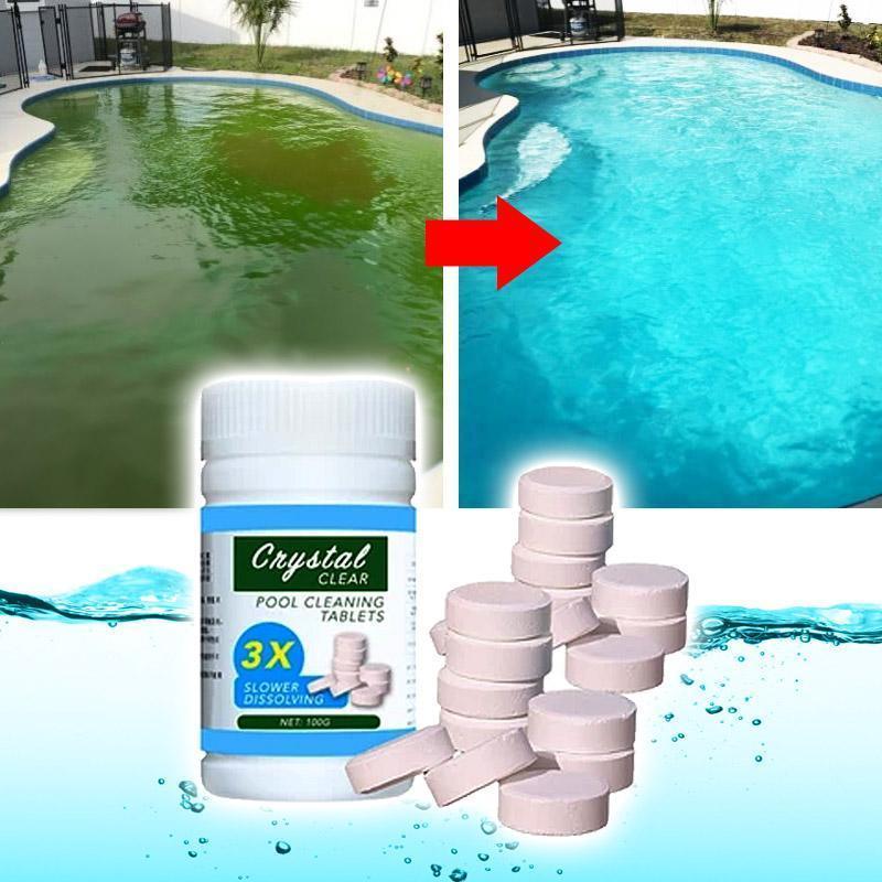 Kapseln zur Reinigung und Klärung von Pools - Tabletten gegen Grünes Wasser