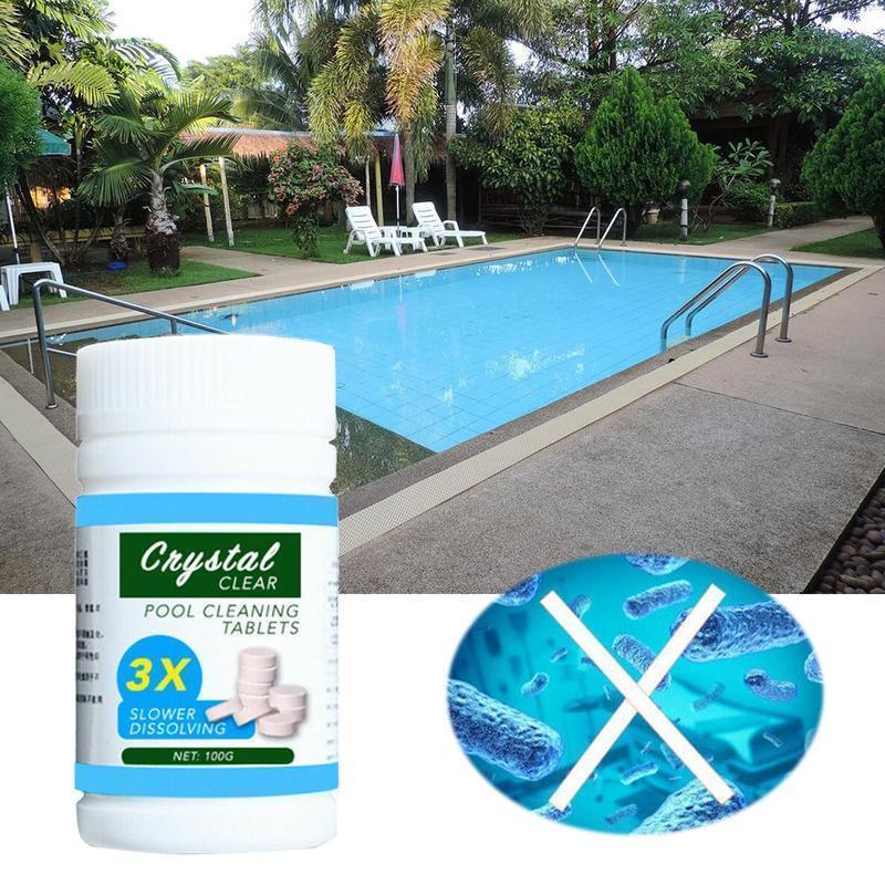 Kapseln zur Reinigung und Klärung von Pools - Tabletten gegen Grünes Wasser