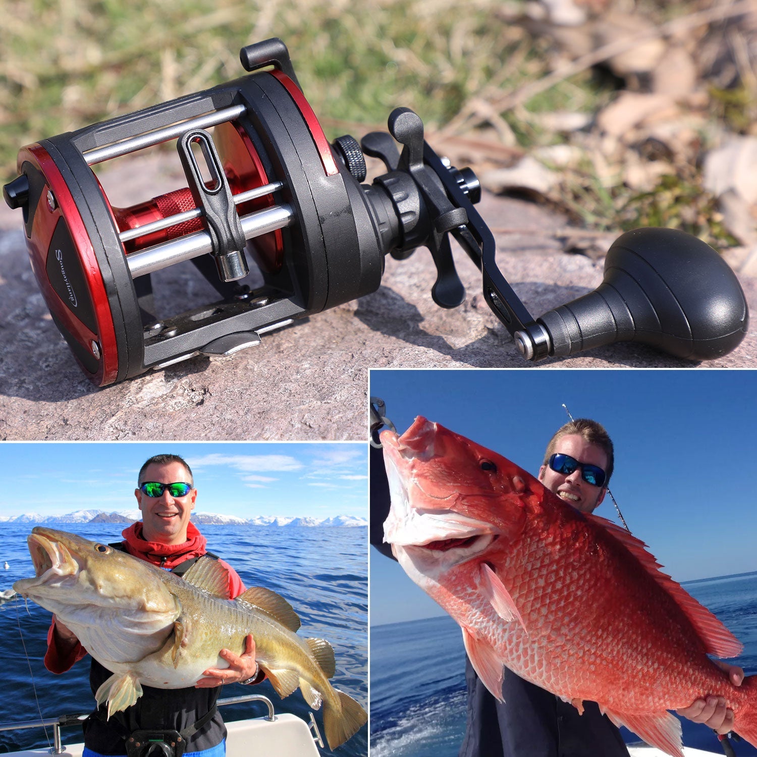 Angelrolle mit Hohem Profil - 25kg Max Drag 3+1 Kugellager - Sougayilang