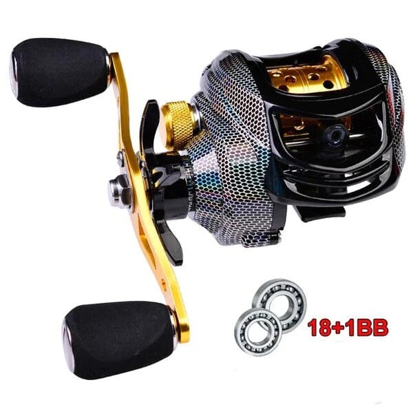 Professionelle Angelrolle Drag 10Kg mit 19 Kugellagern - Snake