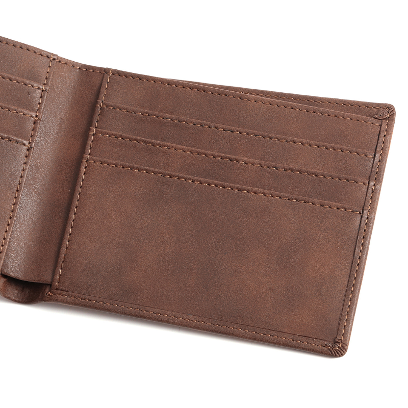 Personalisierte Herren-Geldbörse aus echtem Leder