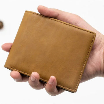 Personalisierte Herren-Geldbörse aus echtem Leder