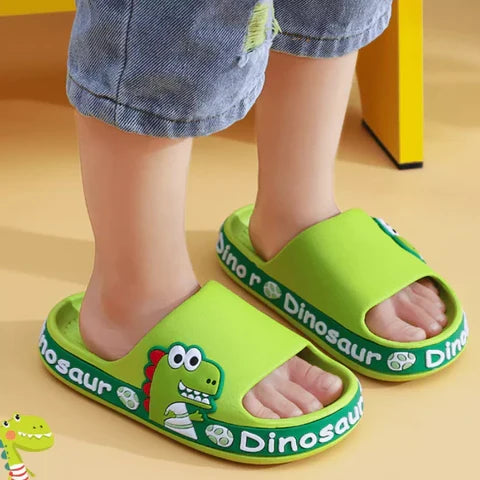 Rutschfeste Orthopädische Kinderpantoffeln - Dino Crocks