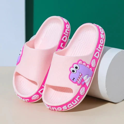 Rutschfeste Orthopädische Kinderpantoffeln - Dino Crocks
