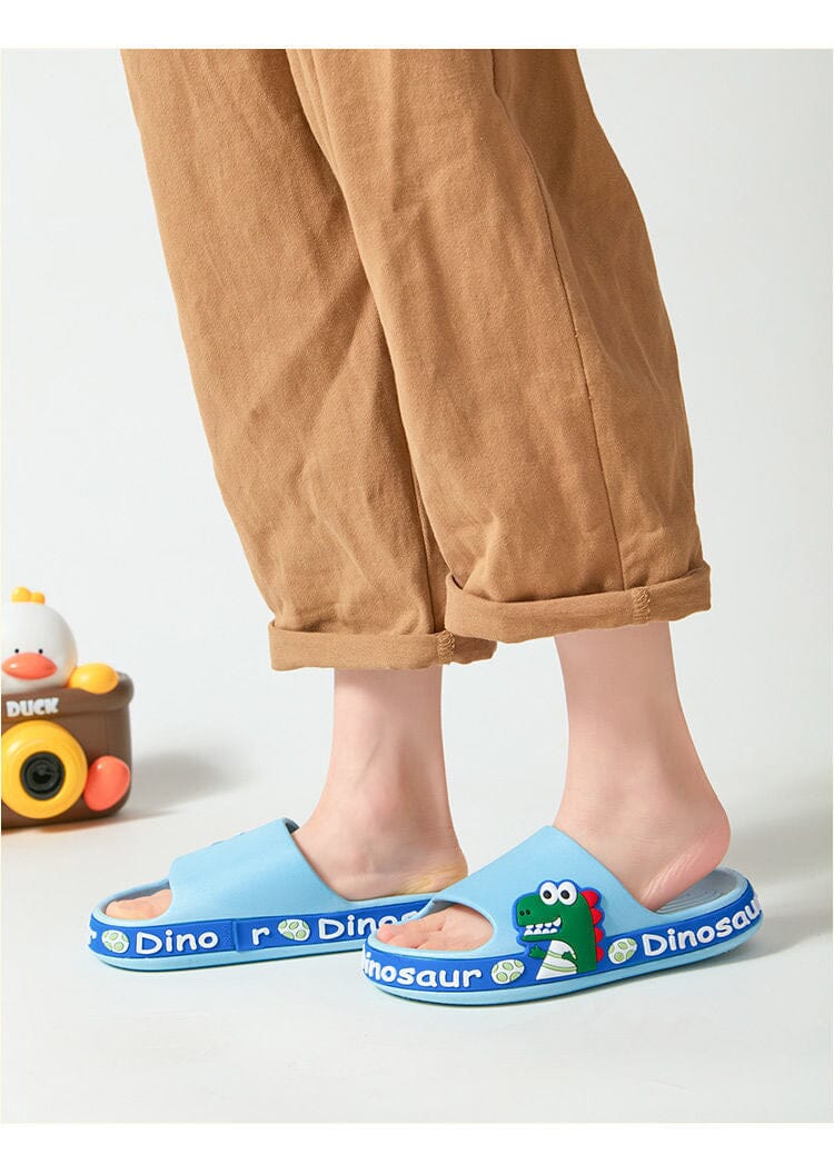 Rutschfeste Orthopädische Kinderpantoffeln - Dino Crocks